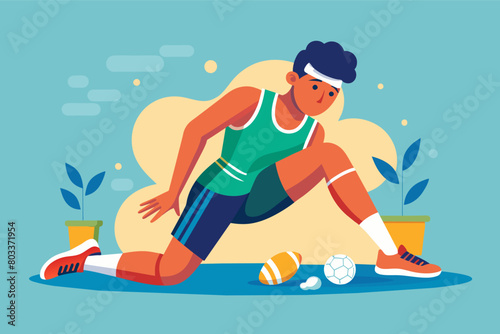 An athlete recovering from an injury