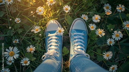 shoes and flowers