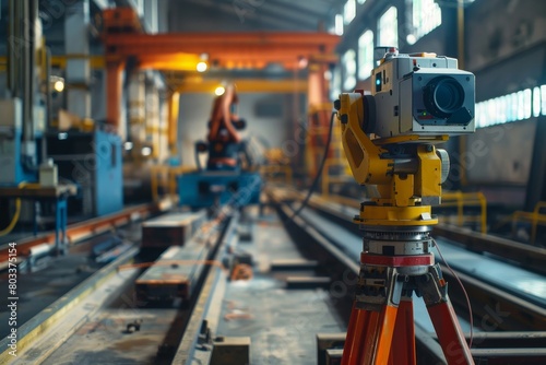 Surveying robot and 3D scan with automated machinery in industry