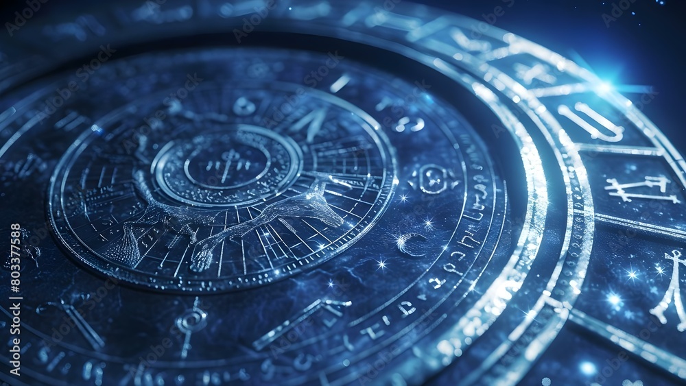 Fototapeta premium Horoscope signs based on zodiac astrology for personality traits and predictions . Concept Aries, Taurus, Gemini, Cancer, Leo