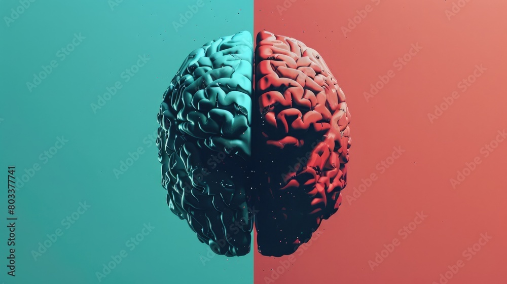 website hero image of a brain split in two the left side is code ...