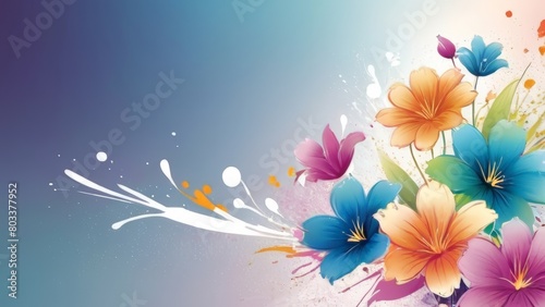 Abstract Watercolor Splendid Ornaments Suitable for Invitation Background