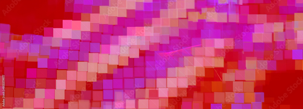 Vivid Violet Geometric Design: Abstract Fractal Shapes for Web, Flyers, and Art