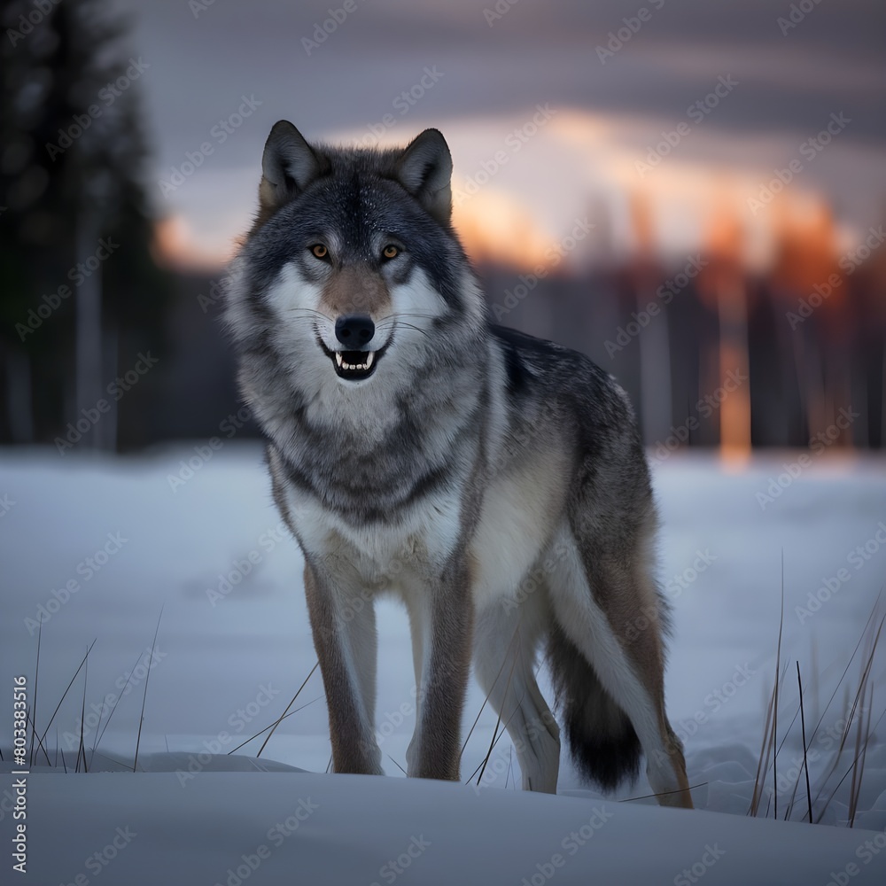 Obraz premium wolf in winter
