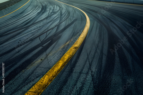 close up of a corner on a race track. © AsoArt