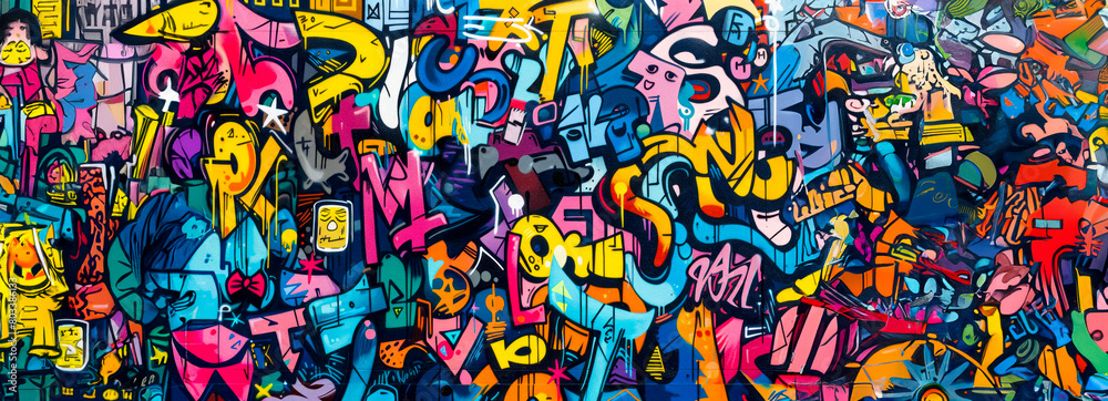 Capturing the Vibrant Energy of Urban Graffiti: A Seamless Pattern Inspired by Street Culture and Contemporary Art Movements Capturing the Vibrant Energy of Urban Graffiti: A Seamless Pattern Inspired by Street Culture and Contemporary Art Movements