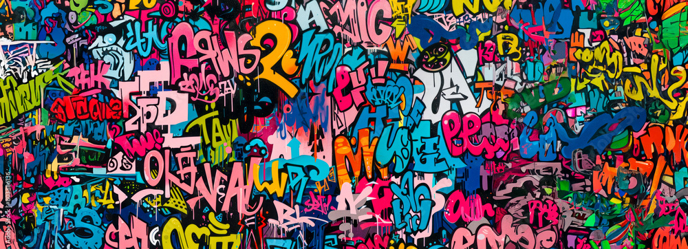 Dynamic Urban Street Art Seamless Pattern: Embracing Street Culture and Modern Expression