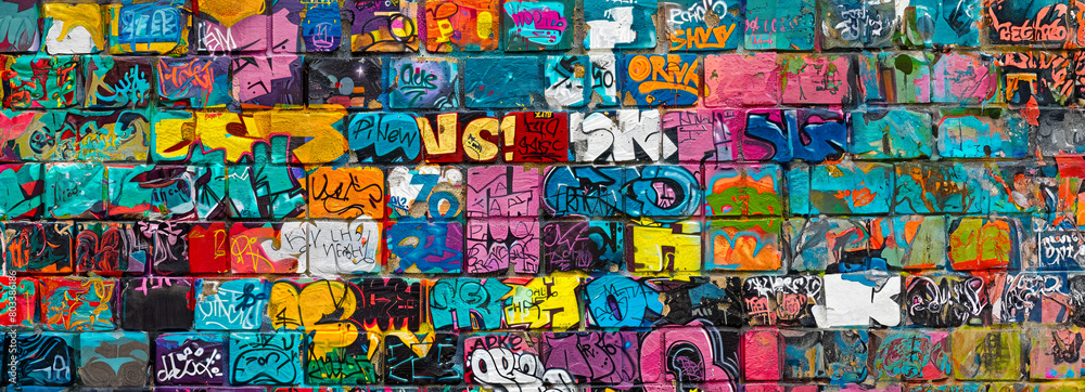 Urban Graffiti Explosion: Immersing in the Vibrant Energy and Creative Spirit of Street Art Murals