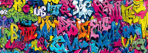 Urban Graffiti Fusion: Immersing in the Dynamic Energy of Street Culture and Modern Art Movements