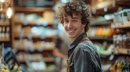 A Young Man in the Supermarket