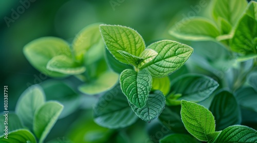 Close-up of Fresh Green Leaves