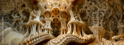 Biomorphic Architectural Marvels  Intricate Patterns  Intriguing Chaos  and Exquisite Precision