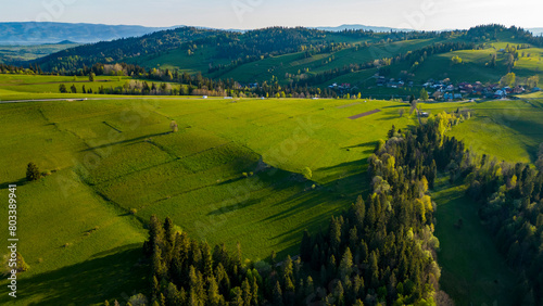 Obraz na płótnie Tatry Zielone Pola Wiosna w salonie