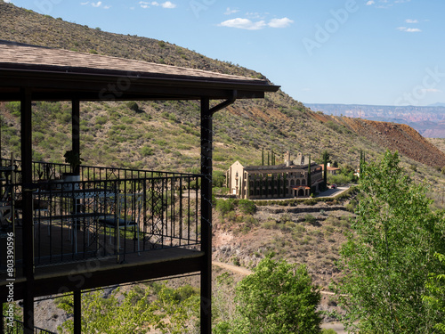 Scenic view of the hills around Jerome, a historic mining town in Arizona photo