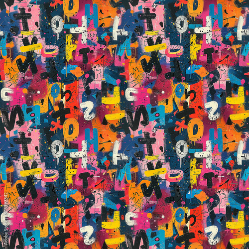 Vibrant Multicolored Pattern With Various Shapes