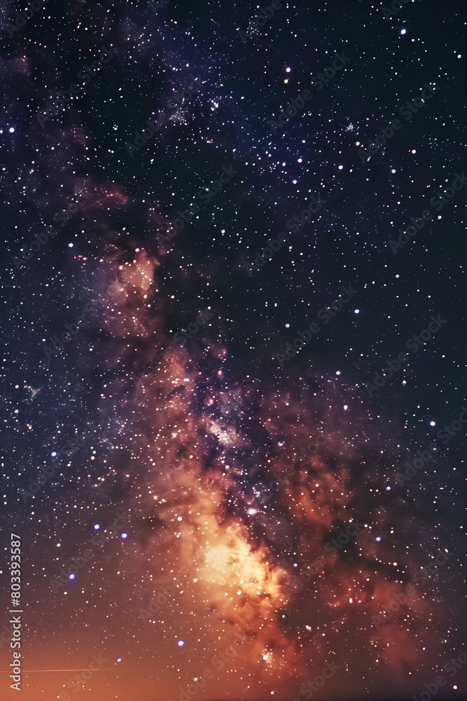 night sky universe stars nebula galaxy. High quality photo