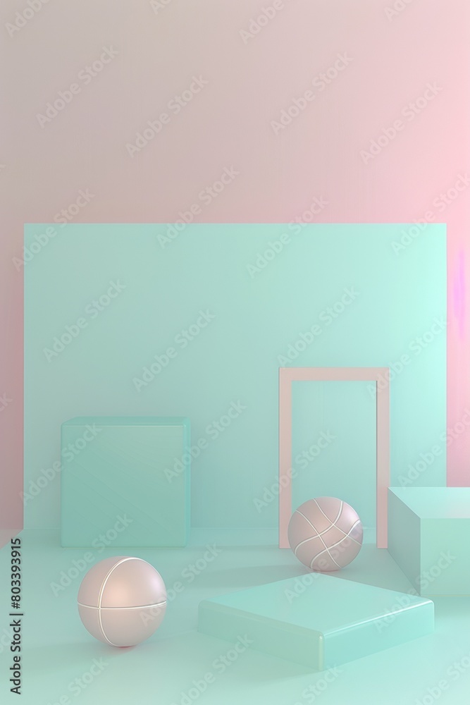 Soccer ball on colored background, banner in 3d style with space for text Soccer ball on colored background, banner in 3d style with space for text