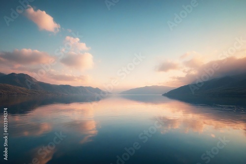 sunset over the lake