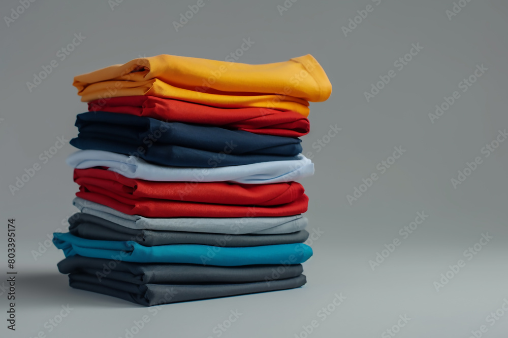 Stack of clothes isolated on white background Stack of clothes isolated on white background