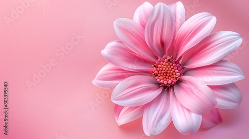 On background, a flower in bloom, spectacularly beautiful. A colorful greeting, it's an awesome natural decoration.