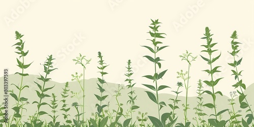 Alternative medicine with medicinal herbs background picture  