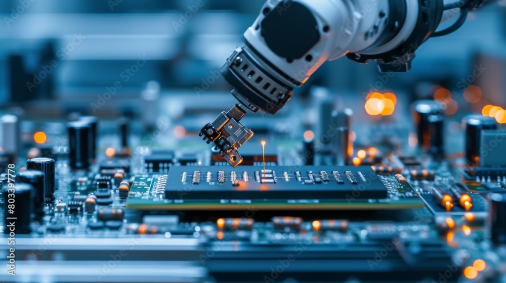 Printed circuit board in the form of a robotic camera system assembly process