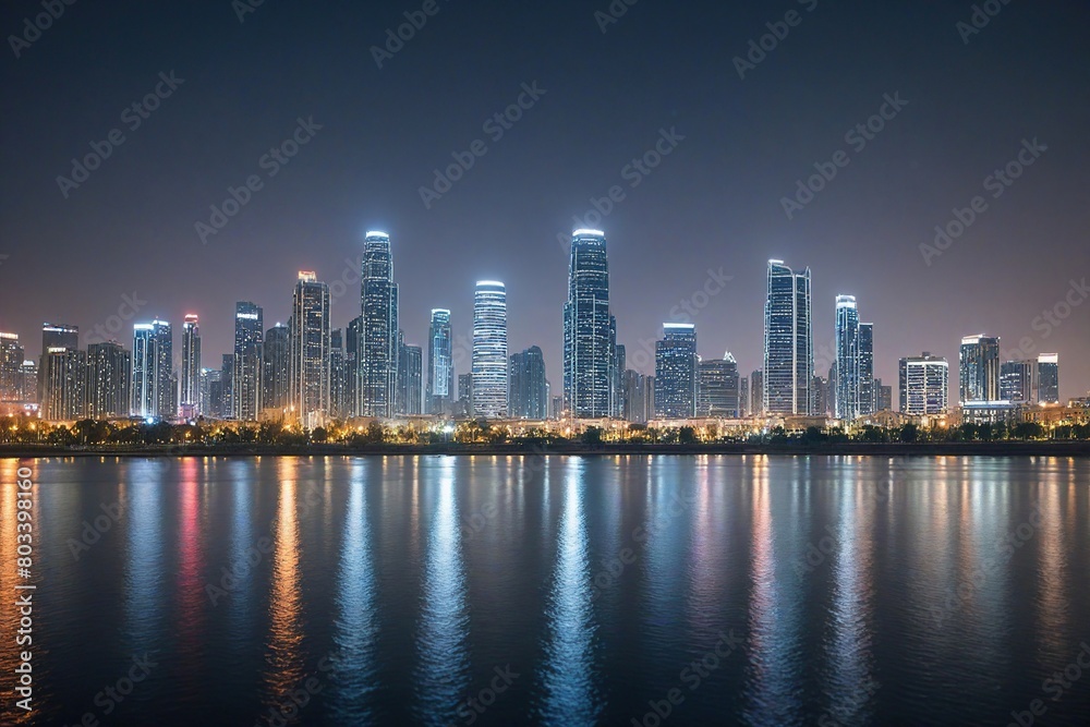country skyline at night