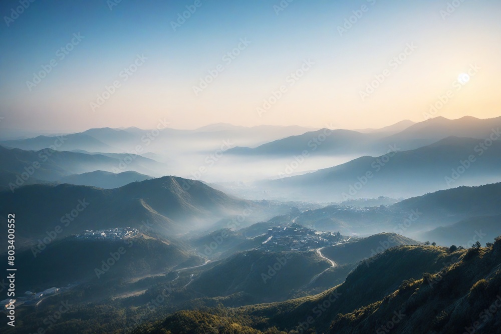 Obraz premium sunrise in the mountains