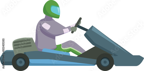 Drive karting vehicle icon cartoon vector. Adrenalin engine. Transport motor