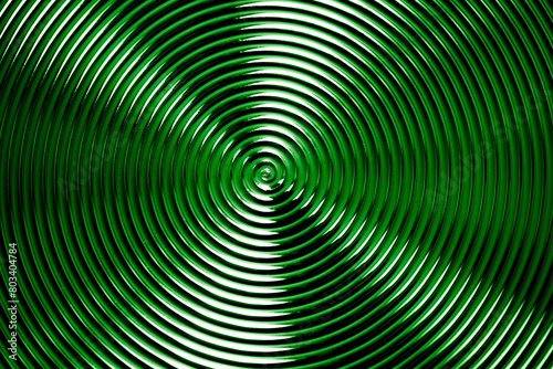 spiral green metal textured background