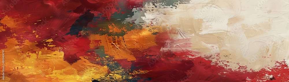 A vibrant mix of Inca Gold and Scarlet Sage creates dynamic chaos on a desktop wallpaper, with negative space and rule of thirds adding to the confusion. A vibrant mix of Inca Gold and Scarlet Sage creates dynamic chaos on a desktop wallpaper, with negative space and rule of thirds adding to the confusion.