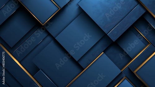 modern luxury geometric blue background