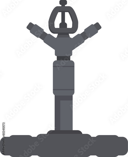 Irrigation sprinkler system icon cartoon vector. Farm pipe. Hose field