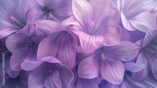 Bursting Purple Miosotis Flowers in Full Bloom © BrandwayArt