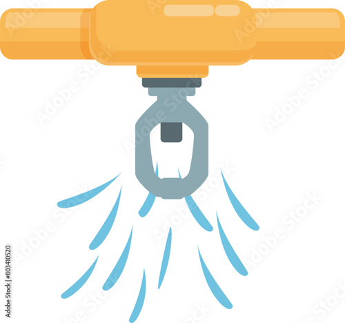 Security water system icon cartoon vector. Emergency drip. Smart hose