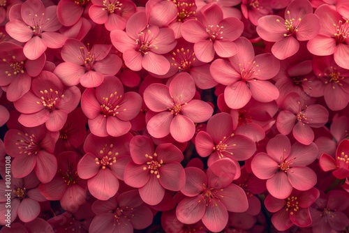 Blooming Pink Miosotis Flowers