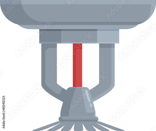 Alarm water sprinkler icon cartoon vector. Smart irrigate. Safety alarm
