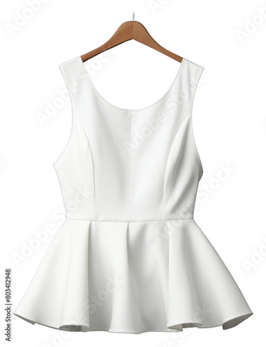 PNG  Peplum top fashion dress gown. photo