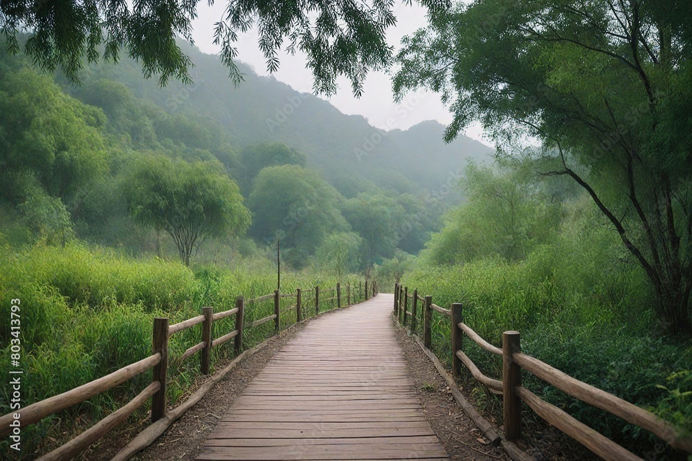 wooden bridge in the woods wooden bridge in the woods