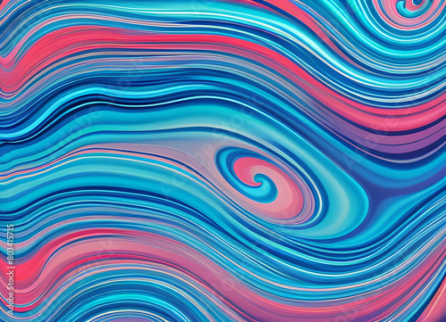 Bright stylish modern wave background in different colors generative ai