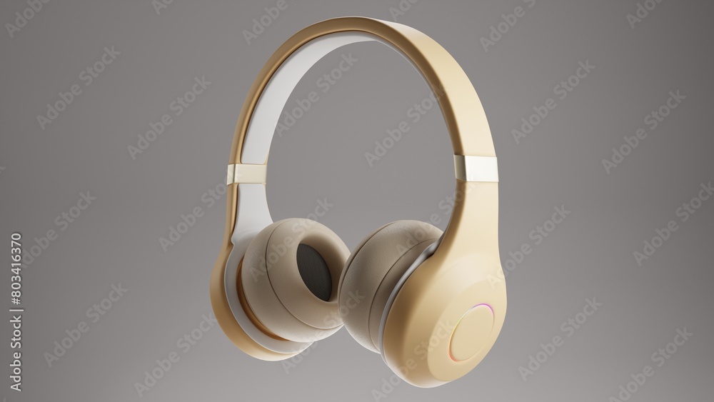 Headphones design illustration Headphones design illustration