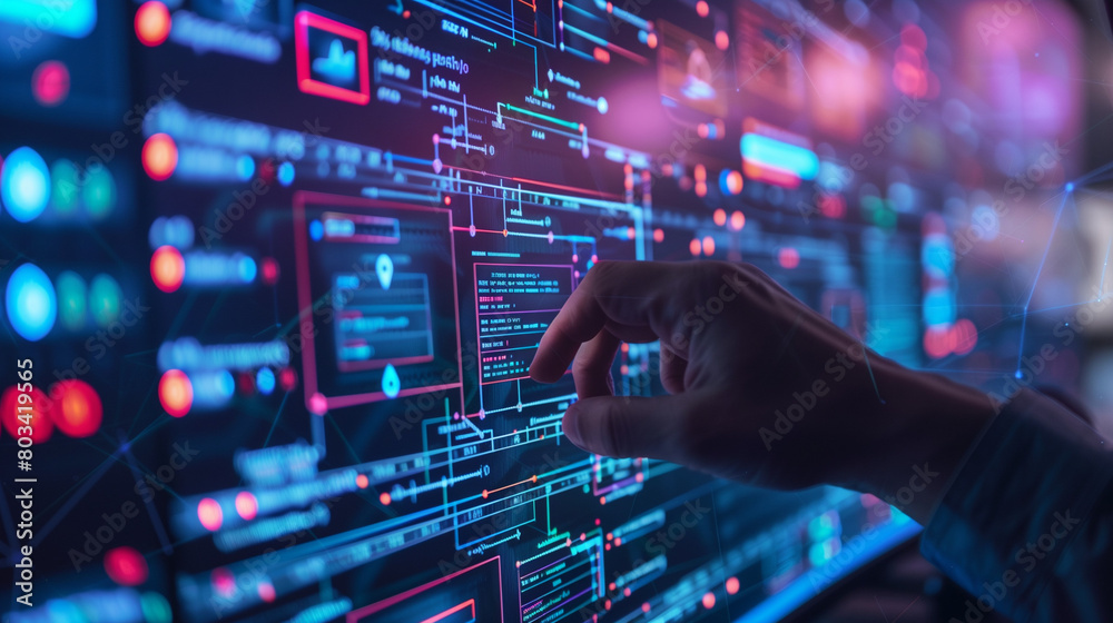A Information Technology Picture: Digitalization, Cybersecurity, Cloud Computing, Web Service, SAAS A Information Technology Picture: Digitalization, Cybersecurity, Cloud Computing, Web Service, SAAS
