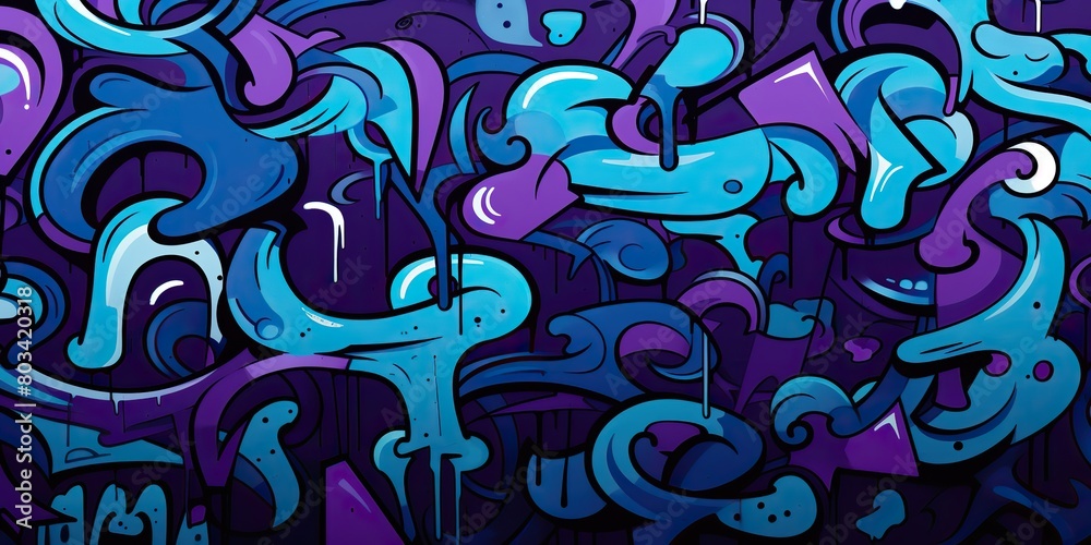 Graffiti draw paint ink sprat art graphic design pattern texture surface with many elements in dark colors scene