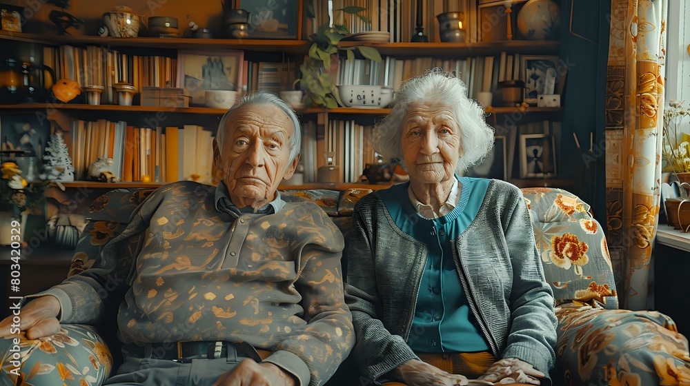 Embracing Life Together: Elderly Couple Finding Comfort in Modern Living