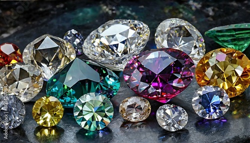 Set of gemstones