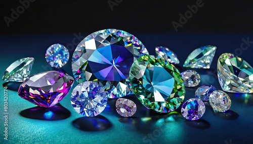 Set of gemstones