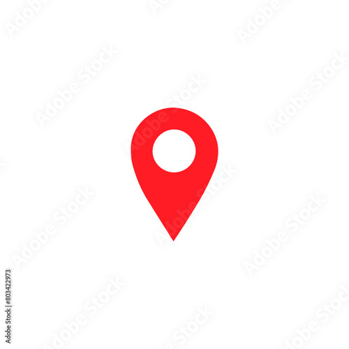 location pin, red mark, sign