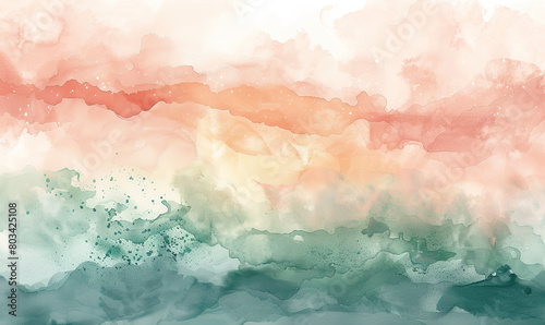 Dreamy Watercolor Texture wallpaper background , Generate AI