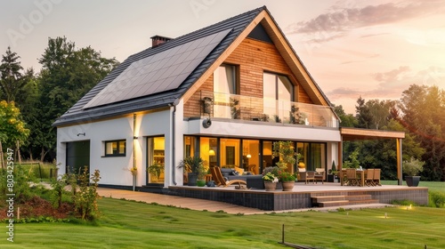 Enchanted House of Windows in a Meadow