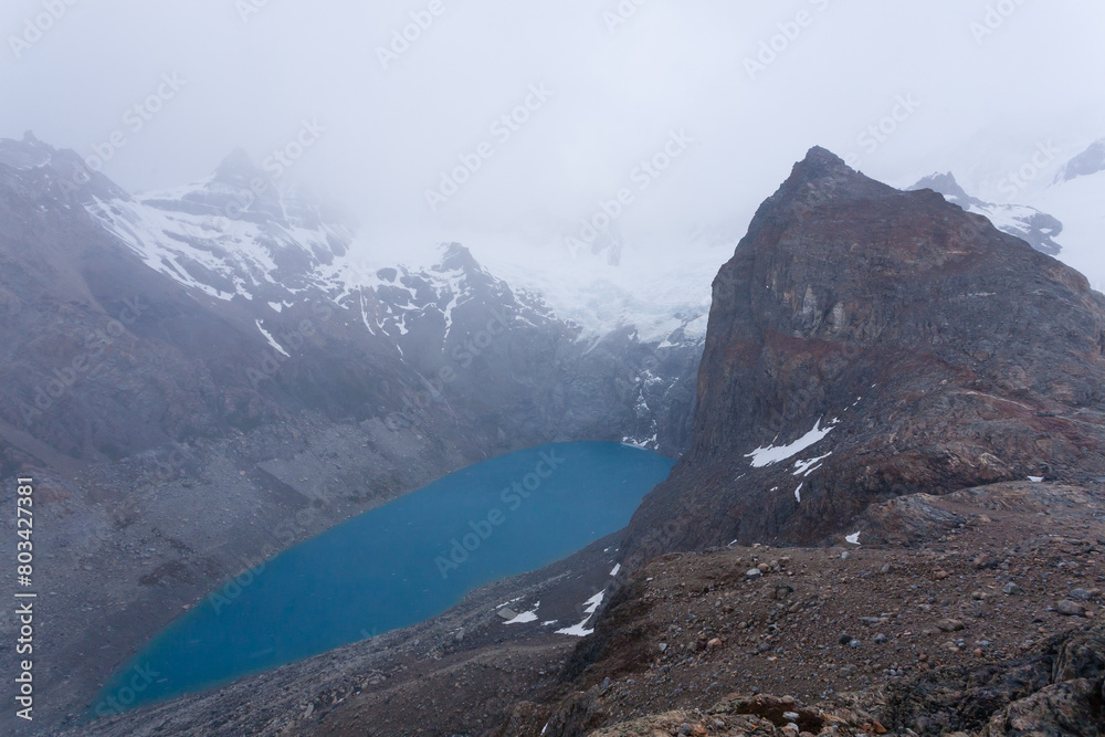 Naklejka premium Laguna Sucia view, Fitz Roy mountain, Patagonia
